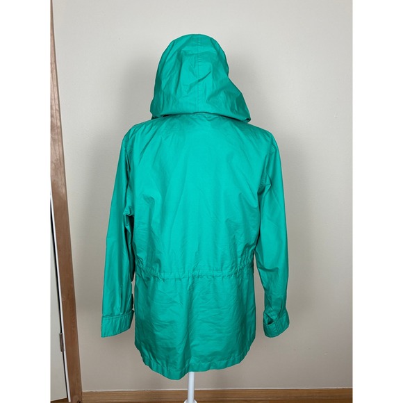 Vintage Eddie Bauer Womens Teal Gore Tex Hooded Rain Jacket Windbreaker Size S - Picture 2 of 15